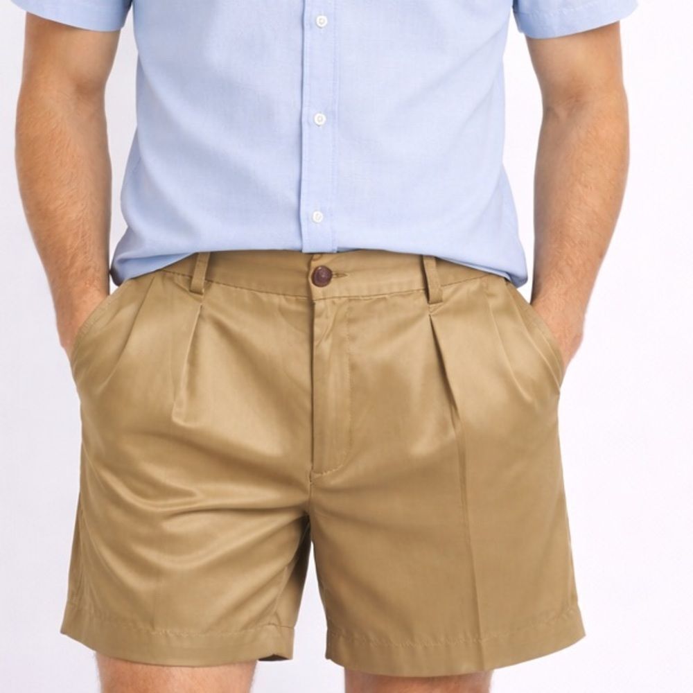 Harold’s Vintage Satin Silk Blend Caramel Camel Brown Tan Cognac Shorts